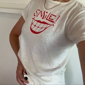 Re/done smile shirt size XS